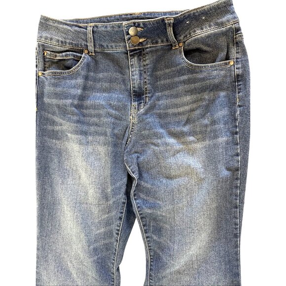 D.Jeans Womens Flared Denim Jeans Size 14 Cotton Blend Waist 34" - Picture 3 of 12